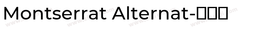 Montserrat Alternat字体转换